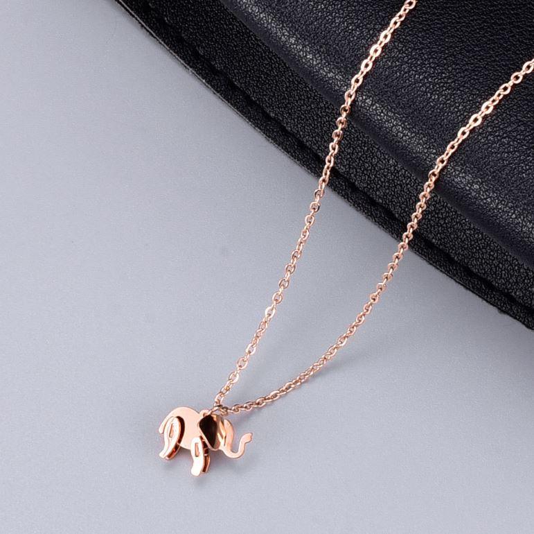 3D Lucky Elephant Pendant Necklace - OneCatBoutique