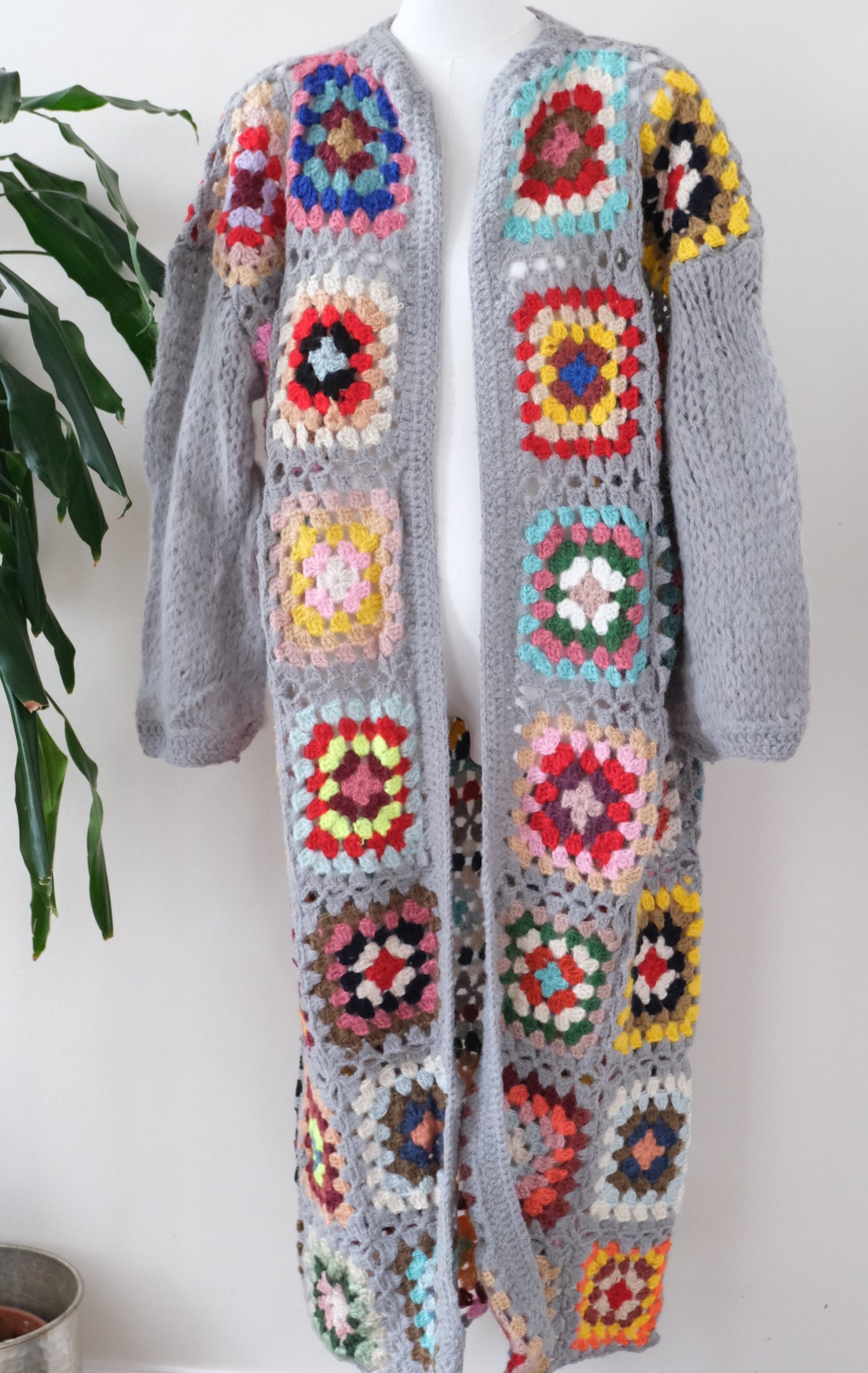 Handmade Crochet Rainbow Cardigan