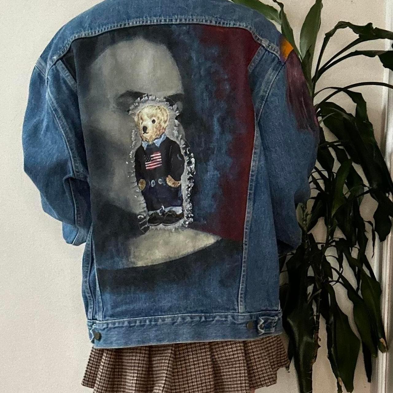 Retro Rebel Teddy Denim Jacket by Georges Marciano for Guess - OneCatBoutique