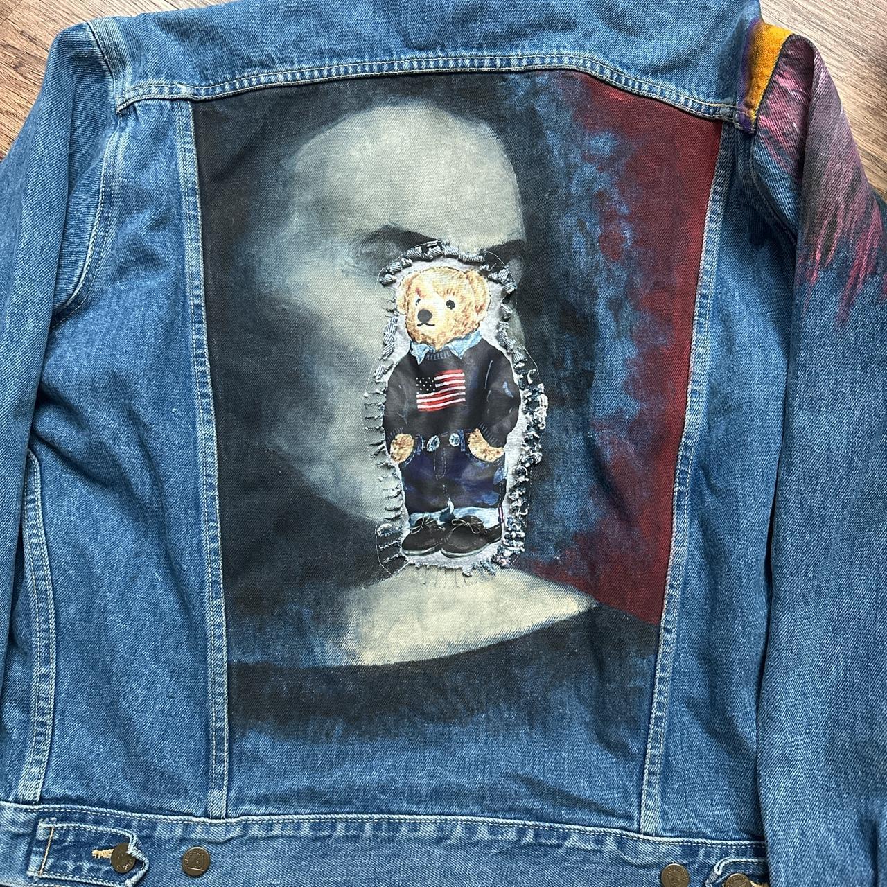 Retro Rebel Teddy Denim Jacket by Georges Marciano for Guess - OneCatBoutique