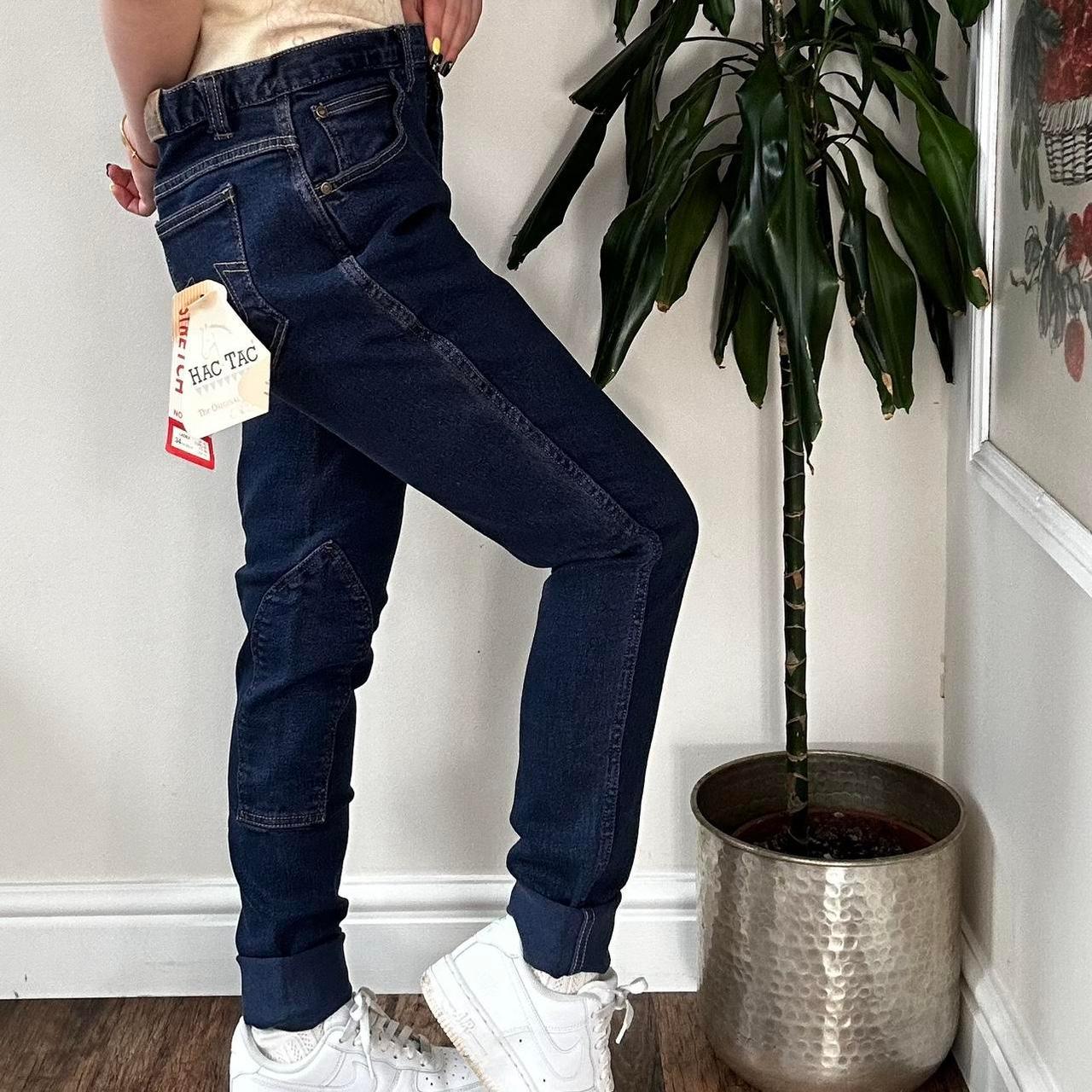 Vintage 80s navy slim leg jeans - OneCatBoutique