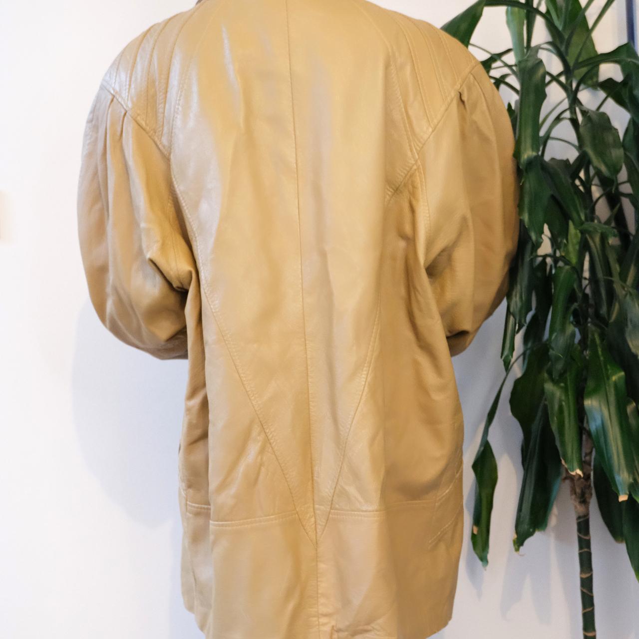 Vintage 80s Yorn Boutique unisex oversize leather jacket - OneCatBoutique