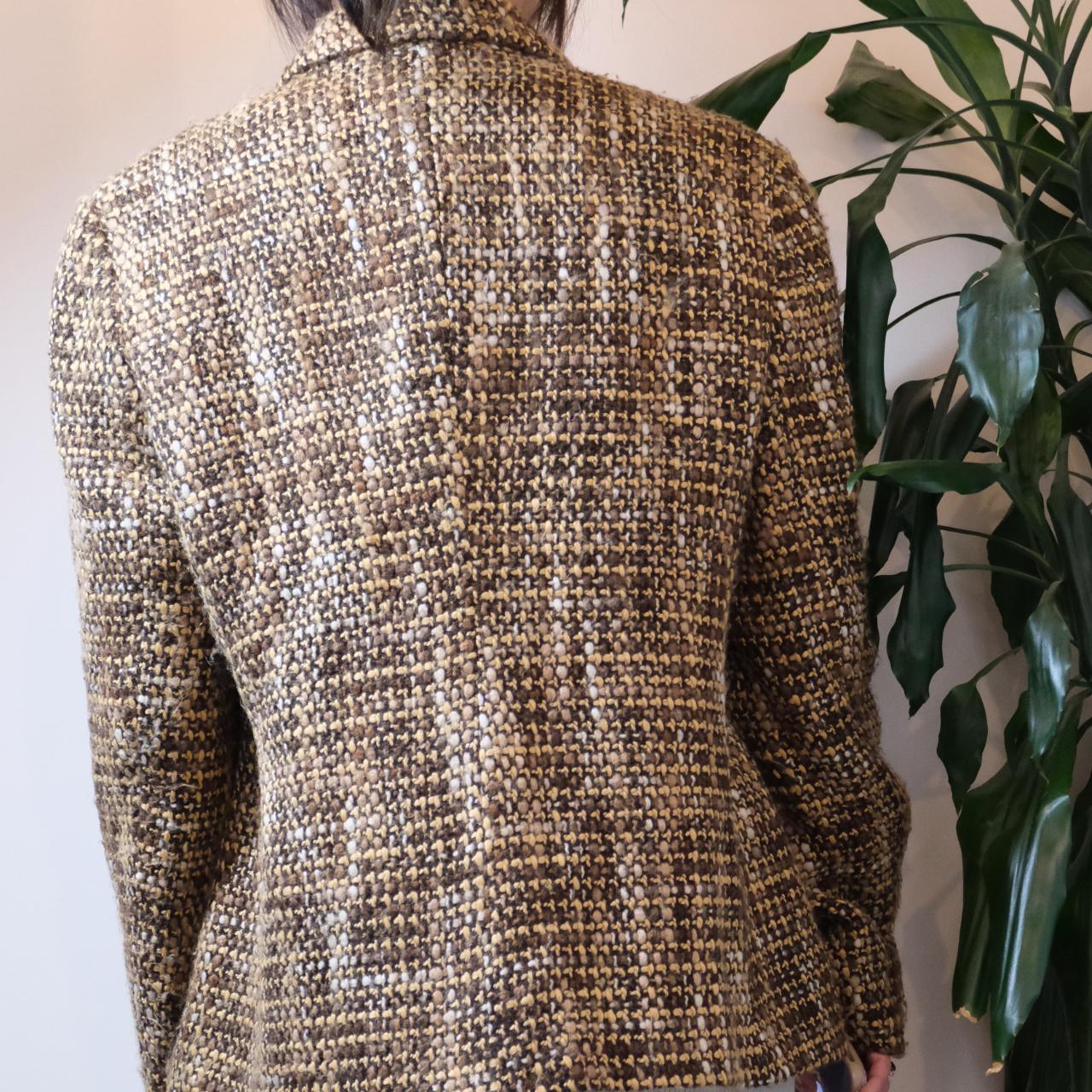 Mirella Matterini vintage brown wool mix tweed jacket - OneCatBoutique