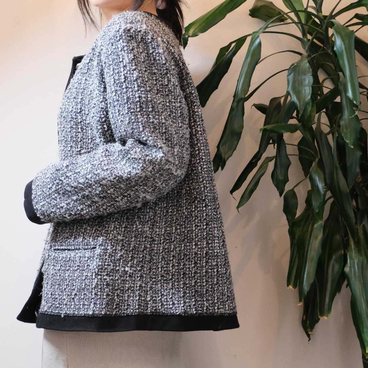 Unbranded vintage grey wool mix tweed jacket - OneCatBoutique