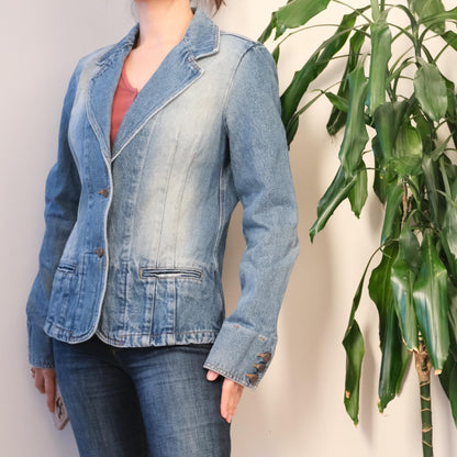 Vintage Blumarine denim blazer jacket - OneCatBoutique