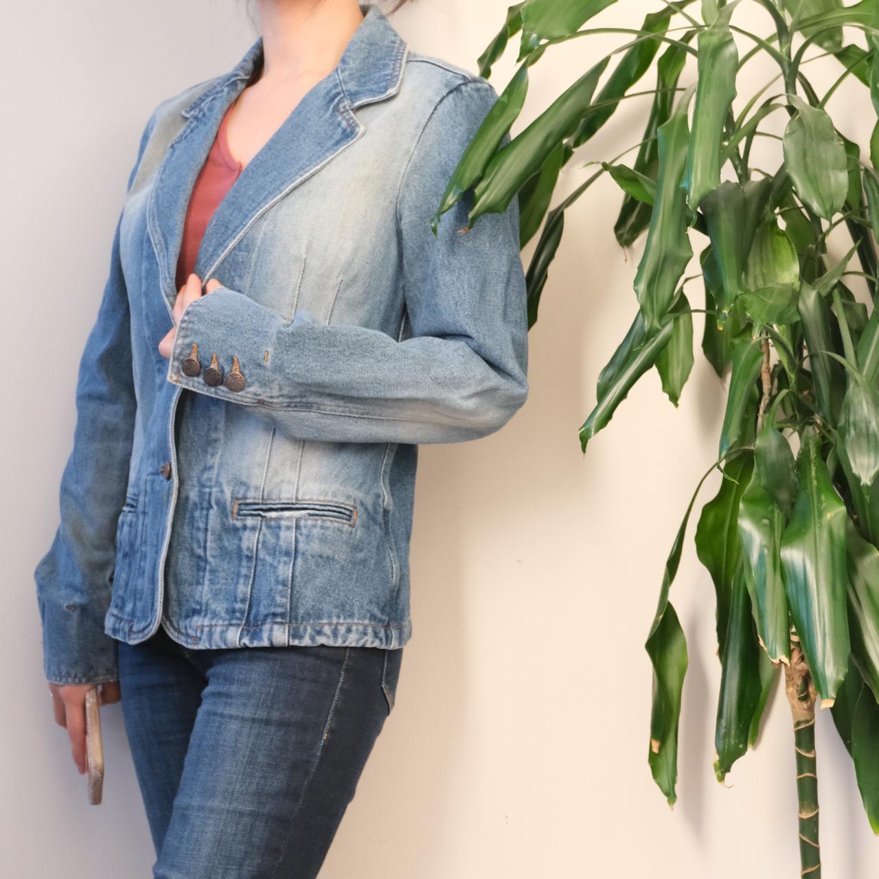 Vintage Blumarine denim blazer jacket - OneCatBoutique