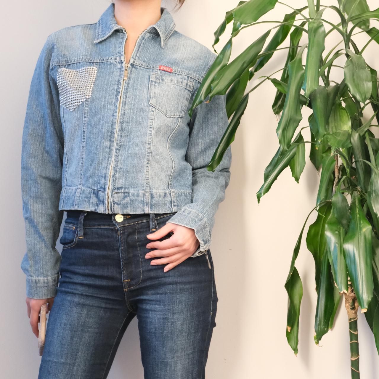 Vintage Y2K Miss Jeans cropped denim jacket - OneCatBoutique