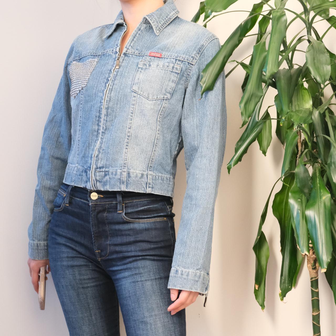 Vintage Y2K Miss Jeans cropped denim jacket - OneCatBoutique