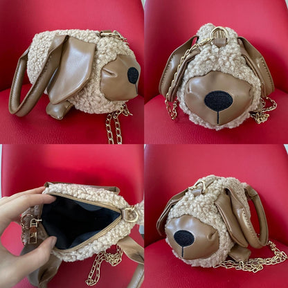 Y2K curly sheep crossbody bag - OneCatBoutique